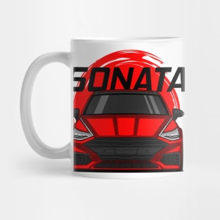 Front Red Sonata Sedan 8 Gen Mug